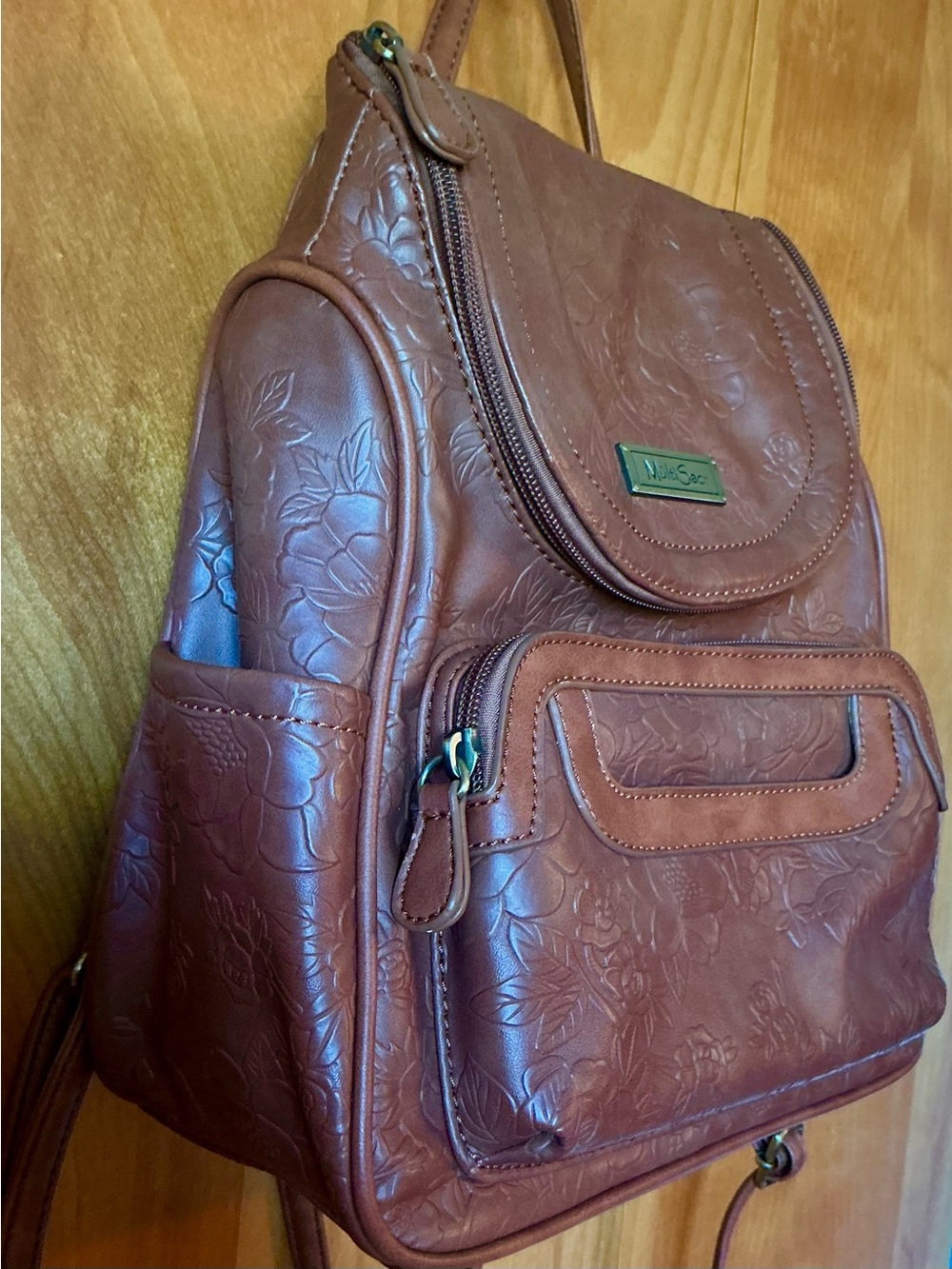 MultiSac Floral-Embossed Backpack - Picture 14 of 14